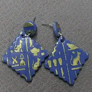 Ceramic earrings handmade