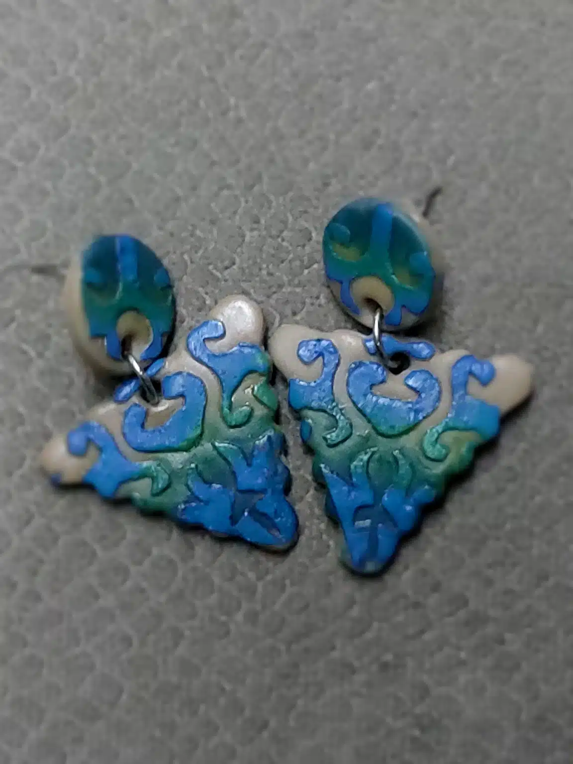 Ceramic earrings handmade 1 Ceramic earrings handmade