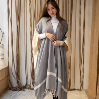 Handmade linen cardigan