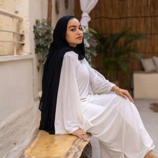 Off white velvet set