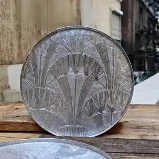 صينية دائرية الومنيوم نقش مصرى قديم يدوى