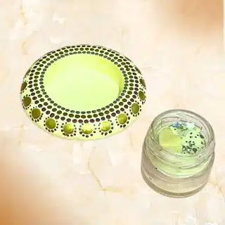 dot mandala candle holder