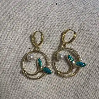 Mermaid tail earrings