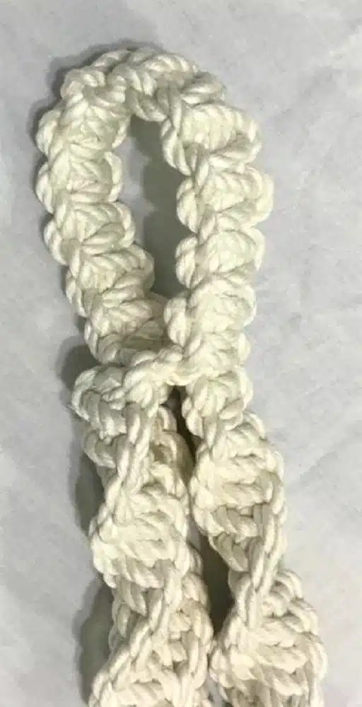 Macramé Plant Hanger from High-Quality Cotton Threads, Off-White Color 3 A33C
