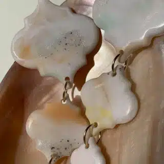 Alia earrings - islamic design polymer clay earrings with 14 k gold-filled findings