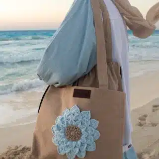 Beige Tote Bag