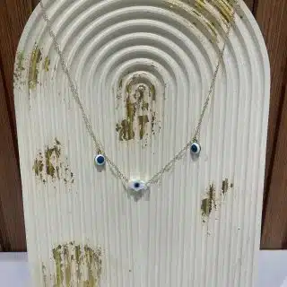 Blue evil eye necklace