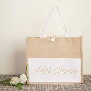 Beach tote bag with pocket