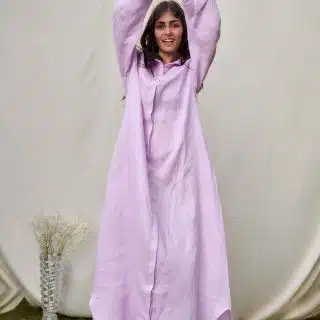 Lavender Linen Dress