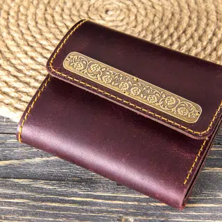 Maroon Islamic wallet