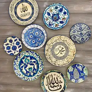 "Islamic Iznik Tiles" Wall Plates