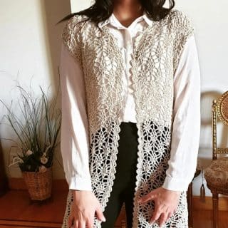 Modern Lacey Crochet Summer Vest