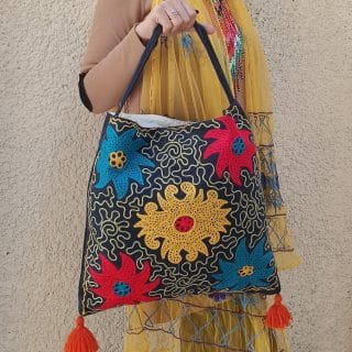 شنطة دك تطريز شغل شنيط