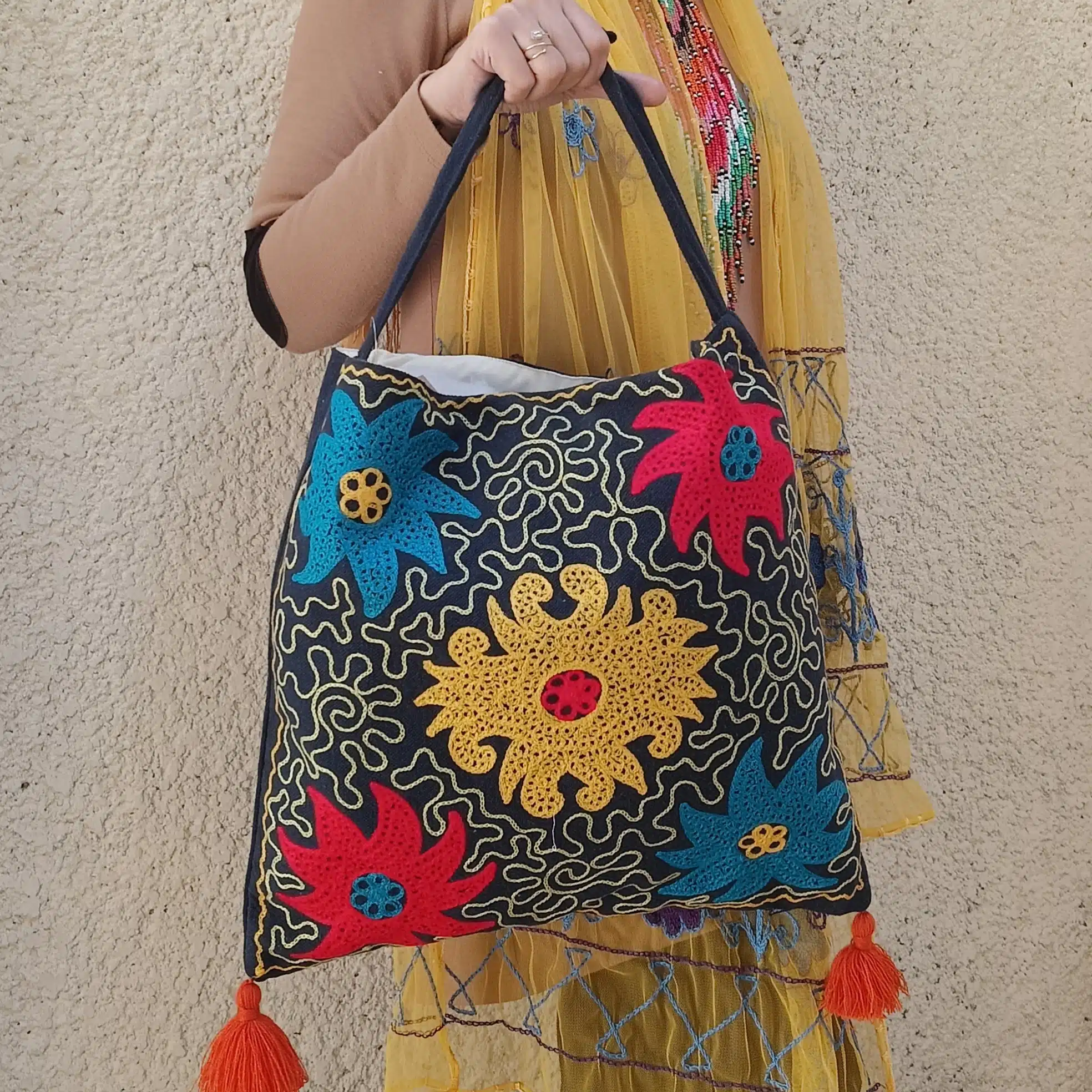 شنطة دك تطريز شغل شنيط 1 شنطة دك تطريز شغل شنيط