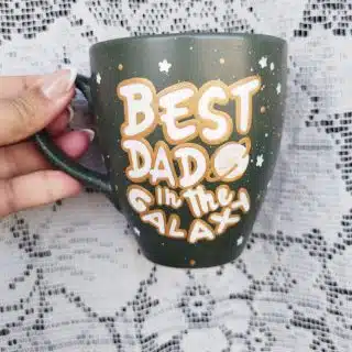 Best dad in galaxy mug