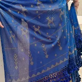 شال تلي ازرق بالأوية