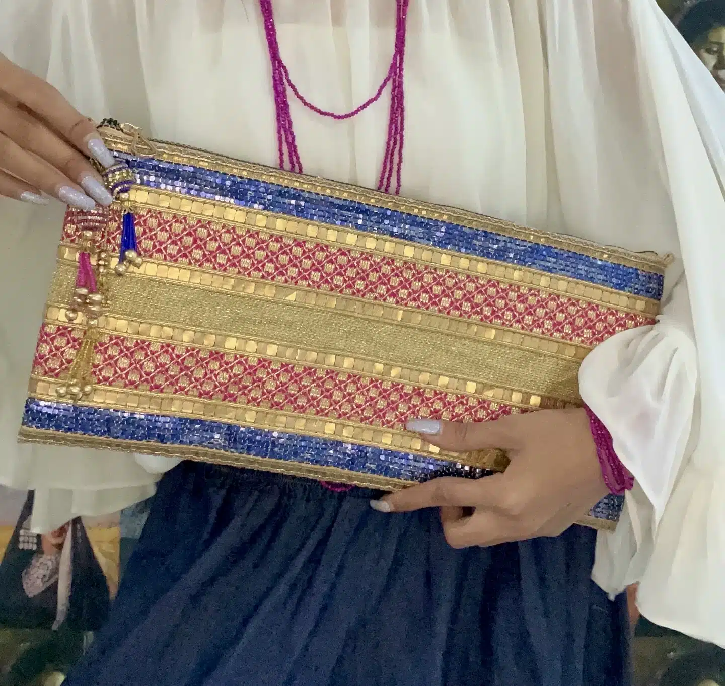 Pinky blue clutch 1 Pinky blue clutch