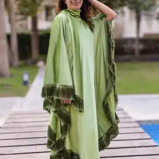 Green Cape Abaya