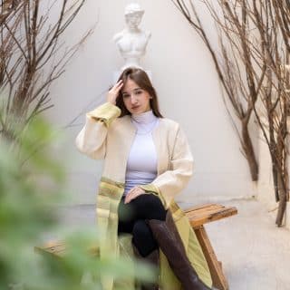 Handmade linen Cadigan