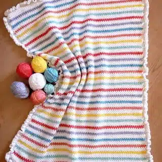 Candy Stripes Crochet Blanket