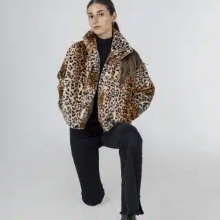 Fur leopard Jacket