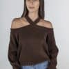 cold shoulders pullover