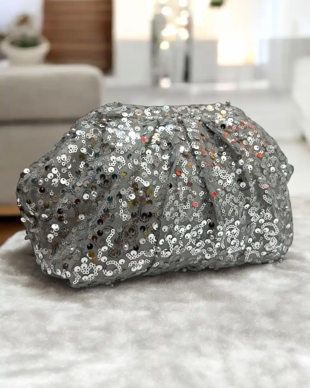 pearly silver pouch 1 pearly silver pouch