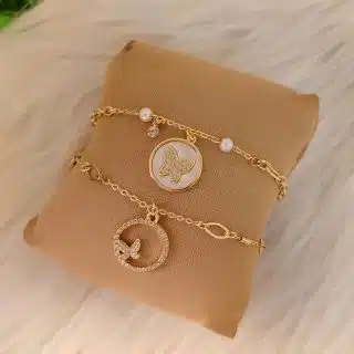 2 butterfly 🦋 bracelets