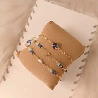 Blue bracelets