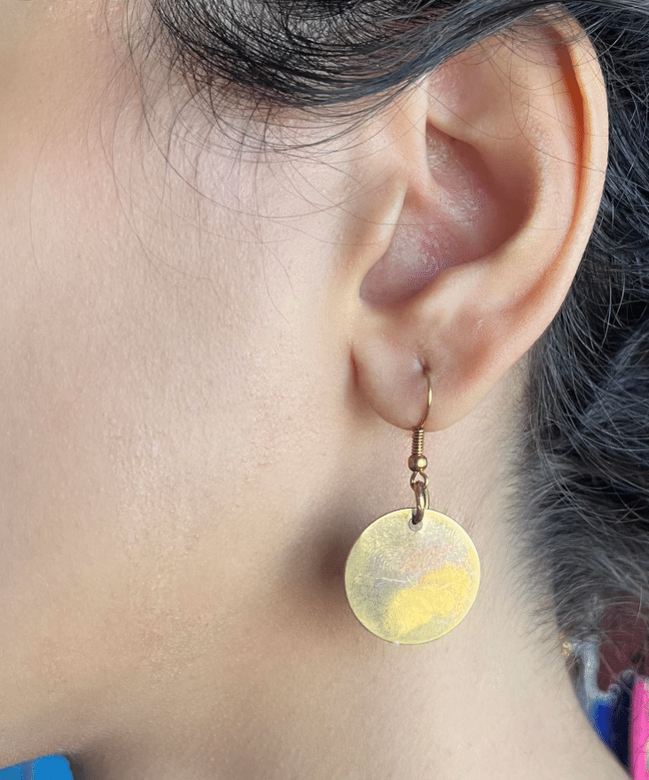 Small Copper Disk Earrings 1 Small Copper Disk Earrings