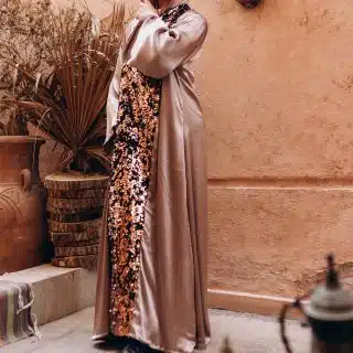 Malaysian Silk with Poly Guipure Lace