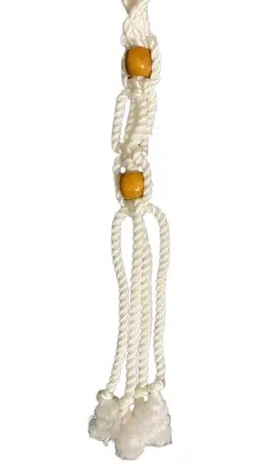 Handmade Macrame Tissue Holder - White 5 Tis holder1B