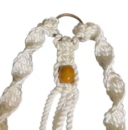 Handmade Macrame Tissue Holder - White 3 Tis holder1C