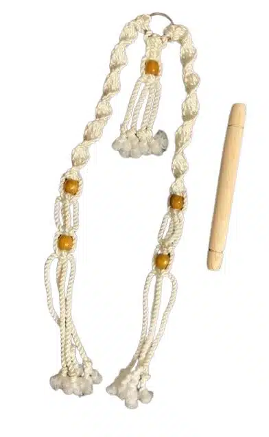 Handmade Macrame Tissue Holder - White 2 Tis holder1D