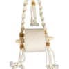Handmade Macrame Tissue Holder - White
