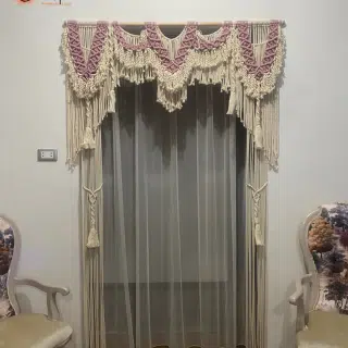 Boho Chic arch Macrame Curtain