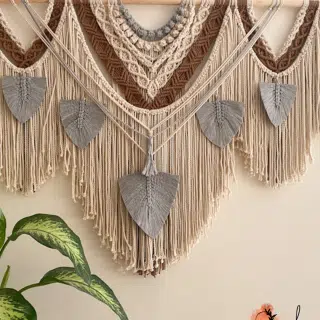 Nature’s Touch in Macrame Wall hanging