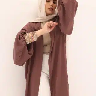 Crinkle cashmere cardigan with cuffs