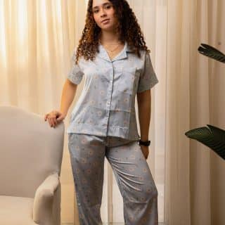 sunflower silk pajamas