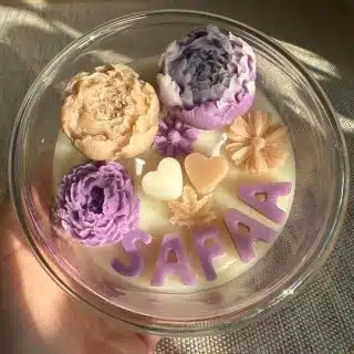 Customized bowl candle