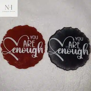 Couple resin coasters