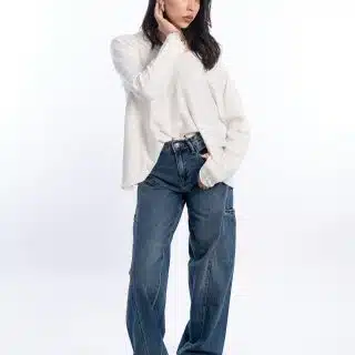 Basic white knit top