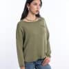 Basic olive pullover