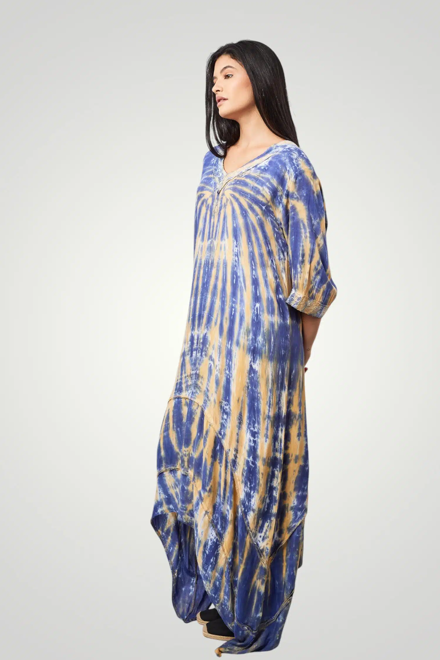 Navy Long Tie Dye Dress 7 076A2764 Photoroom scaled