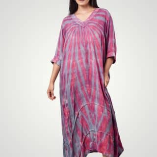 Fuschia Tie Dye Dress