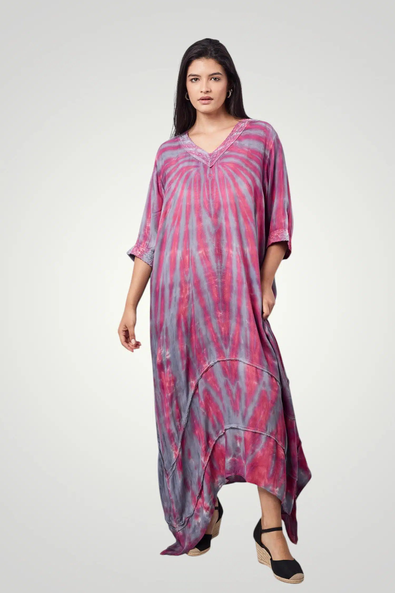 Fuschia Tie Dye Dress 1 Fuschia Tie Dye Dress