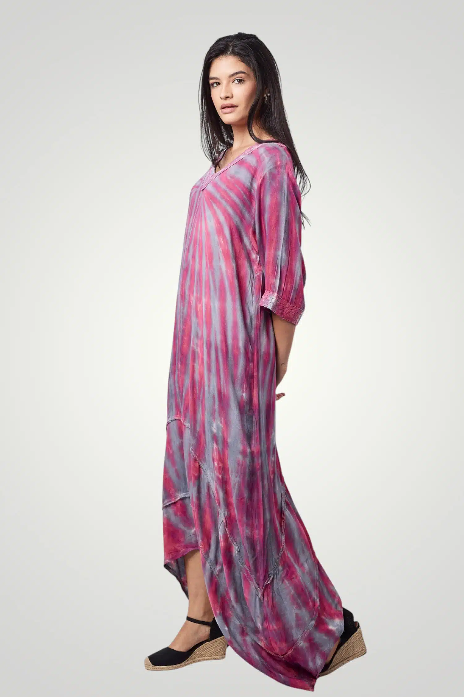 Fuschia Tie Dye Dress 4 076A2780 Photoroom scaled