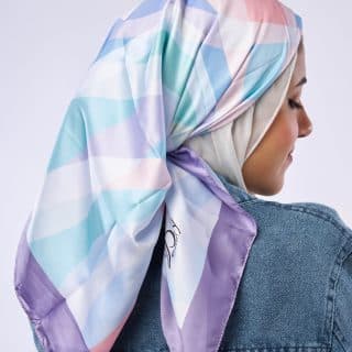 Light Purpel Square scarf