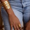 Chevron cuff