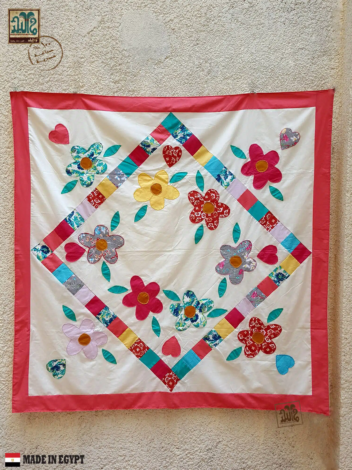 مفرش قماش قطن باتشوورك 1 مفرش قماش قطن باتشوورك